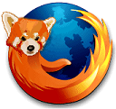 Revised Firefox Logo showing the Red Panda head