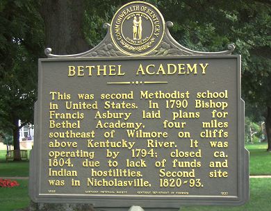 Bethel Academy Marker (front)