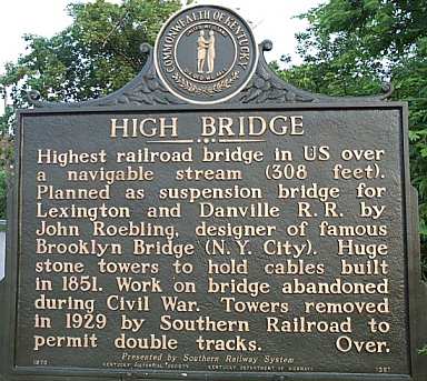 High Bridge Marker (front)